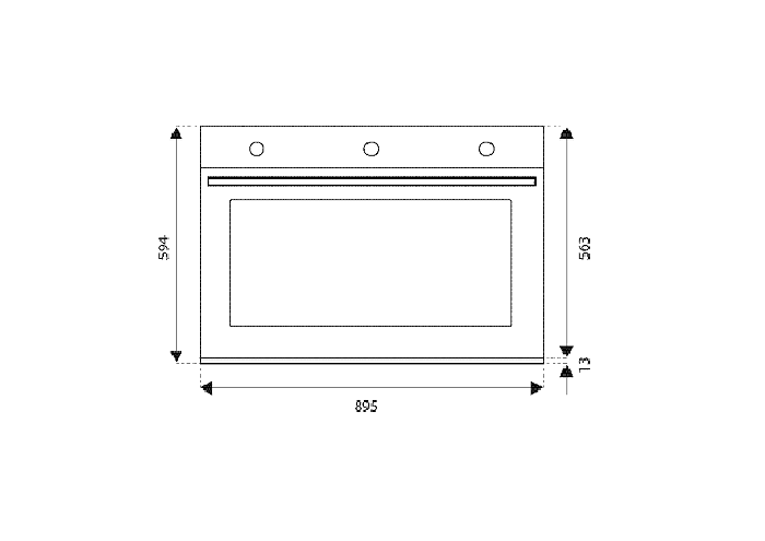 90cm Electric Built-in Oven